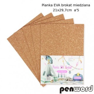 PIANKA EVA BROKAT MIEDZIANA 21X29, 7 a5