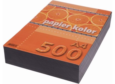 Papier ksero kolorowy A4 500k. KRESKA czarny