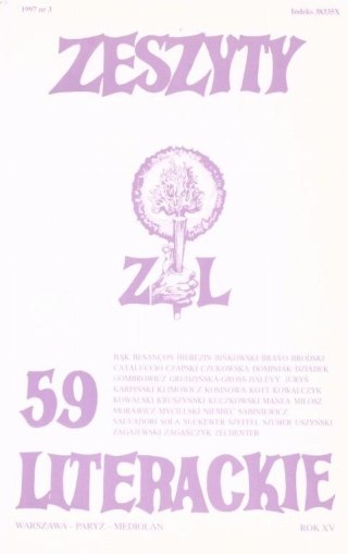 Zeszyty literackie 59 3/1997