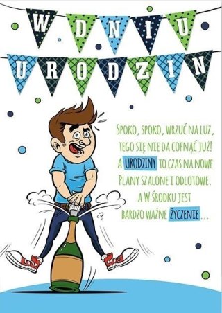 Karnet Comic B6 + koperta wzór nr 28 Urodziny