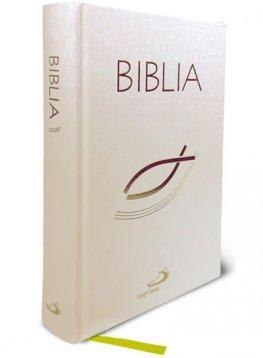 Biblia z rybką biała