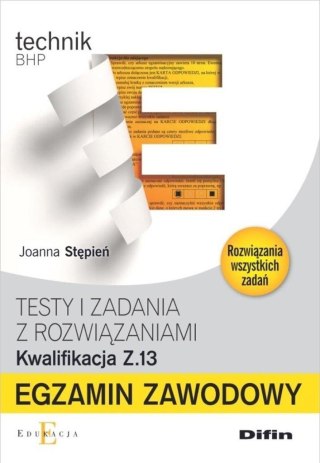 Egzamin zawodowy. Kwalifikacja Z.13