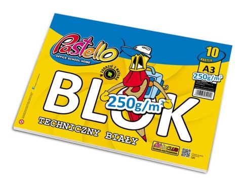 Blok techniczny A3 10k. PASTELLO 250g 10k.