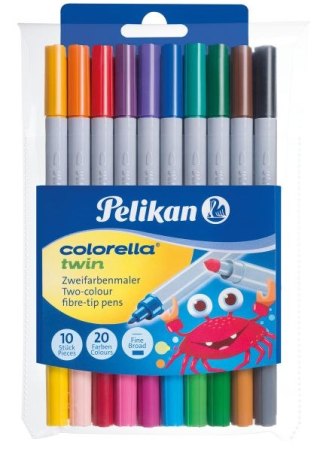 Flamaster podwójny PELIKAN Colorella-Twin C304 10szt. etui blister