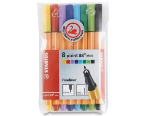 Cienkopis STABILO Point mini 88 - etui 8szt.