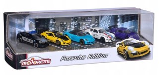 Majorette Zestaw pojazdów Porsche 5szt