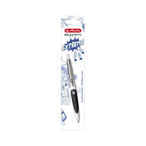 Długopis HERLITZ My.Pen blister - biały/czarny