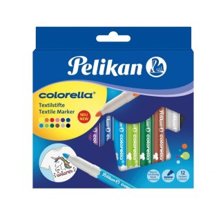 Flamastry do tkanin PELIKAN Colorella 12szt