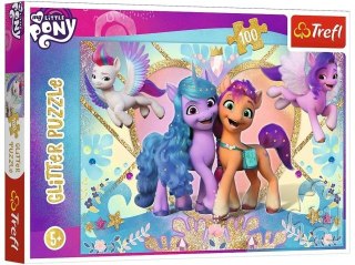 Puzzle 100 Glitter TREFL Brokatowe Kucyki / Hasbro My Little Pony Movie