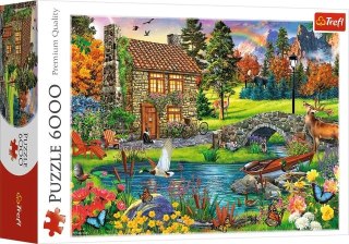 Puzzle 6000 TREFL Chatka w górach