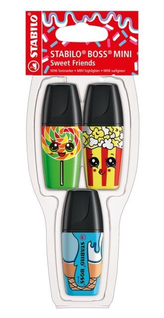 STABILO BOSS MINI Sweet Friends etui 3 szt. 07/03-48