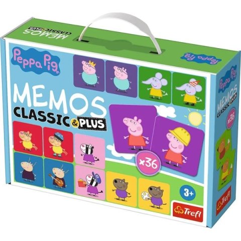 Gra TREFL Memos classic & plus Świnka Peppa