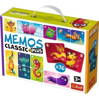 Gra TREFL Memos classic & plus Urocze potworki