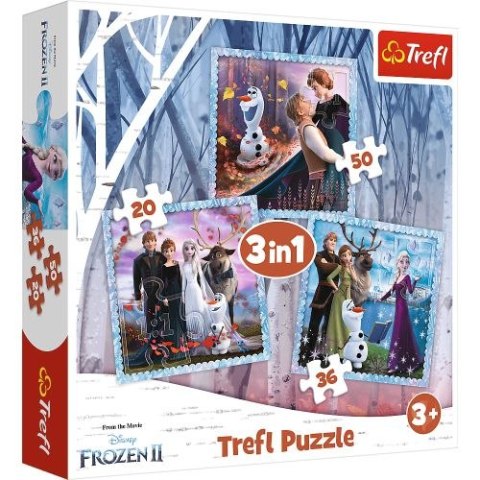 Puzzle "3w1 TREFL Kraina Lodu - Magiczna opowieść