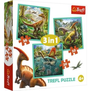 Puzzle "3w1" TREFL Niezwykły świat dinozaurów