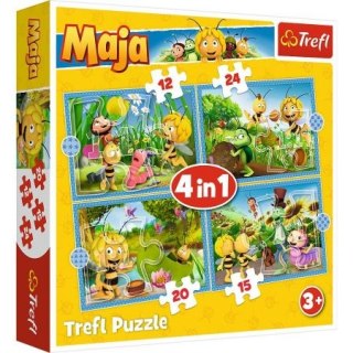 Puzzle "4w1" TREFL Przygody pszczółki Mai