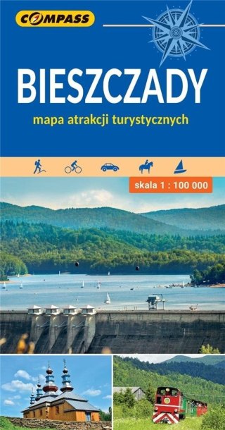 Mapa atrakcji tur. - Bieszczady 1:100 000 w.2022