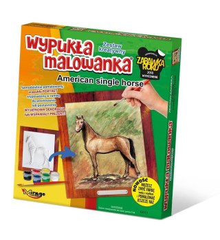 Wypukła malowanka Konie - American single horse