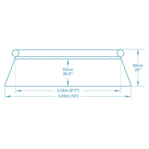 Basen ogrodowy rozporowy 305 x 66 cm 9w1 Bestway 57458