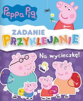 Zadanie Przyklejanie. Peppa Pig. Na wycieczkę