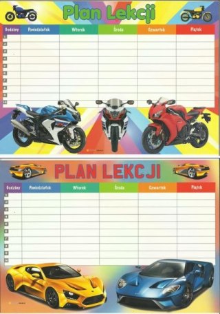 Plan lekcji POLSYR A4 25ark. - auta/motory