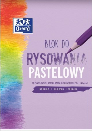 Blok rysunkowy A4/10K pastelowy (20szt) OXFORD