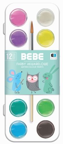 Farby akwarelowe INTERDRUK BxB Kids pastel