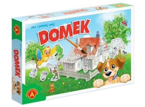 Domek do malowania z pieskiem