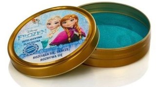 Inteligentna plastelina Dr Cosmic turkusowa z brokatem - Frozen