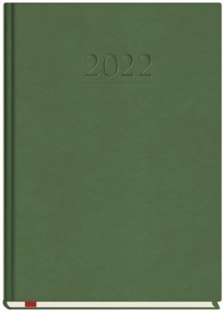 Kalendarz książkowy MP A5 Popularny 2025 - ciemnozielony