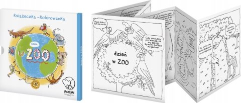 Kolorowanka Harmonijkowa Książeczka Dzień W ZOO