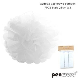 Ozdoba papierowa PENWORD Pompon PP02 25cm a3