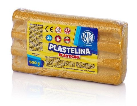 Plastelina ASTRA 500g metaliczna - złota