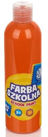 Farba szkolna Astra 250 ml - pomarańczowa