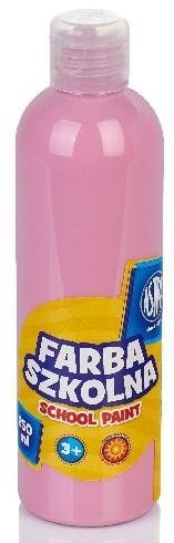 Farba szkolna Astra 250 ml - różowa jasna