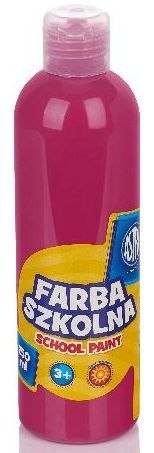 Farba szkolna Astra 250 ml - różowa