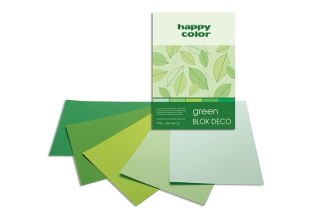 Blok Deco A4 20k. HAPPY COLOR Green 170g 5 kol.