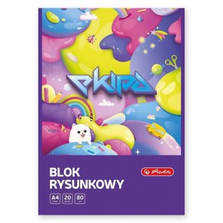 Blok rysunkowy A4/20K biały Ekipa (10szt)