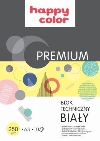 Blok techniczny A3 10k. HAPPY COLOR 250g PREMIUM