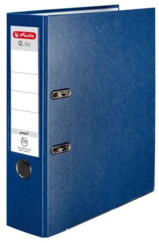 Segregator A4 8cm HERLITZ Q.file standard PP - niebieski