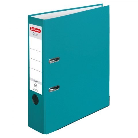 Segregator A4 8cm HERLITZ Q.file standard PP - turkus karaibski