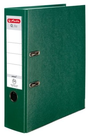 Segregator A4 8cm HERLITZ Q.file standard PP - zielony