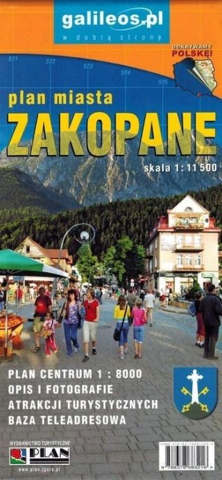 Plan miasta - Zakopane 1:11 500