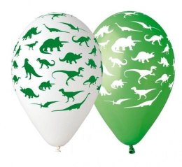 Balony premium Dinozaury 30cm 5szt