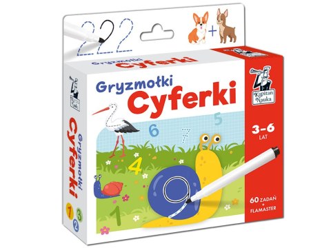 Karty do rysowania Gryzmołki Cyferki 3-6l KS0668