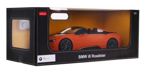 BMW i8 Roadster pomarańczowy RASTAR model 1:12 Zdalnie sterowane auto + pilot 2,4 GHz