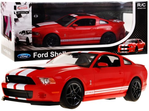 Ford Shelby Mustang GT500 czerwony RASTAR model 1:14 Zdalnie sterowane auto + pilot