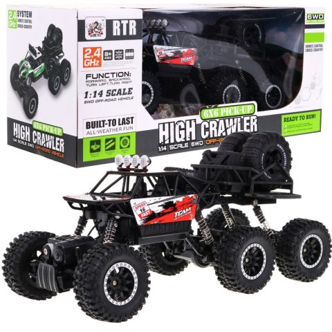 Auto 1:14 Crawler 6x6 R/C 2 4G Czerwone