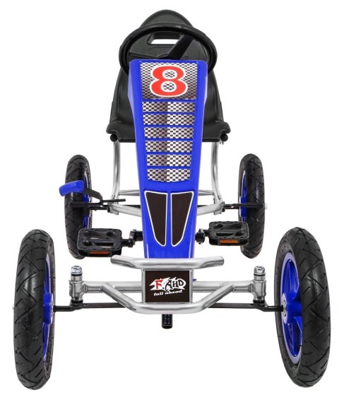 Gokart Full Ahead AIR na pedały dla dzieci 3+ Niebieski + Regulacja siedziska + Pompowane koła + Hamulec ręczny