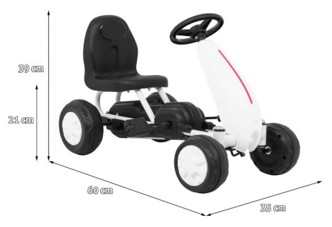 Gokart dla Najmłodszych Biały do 3 latek